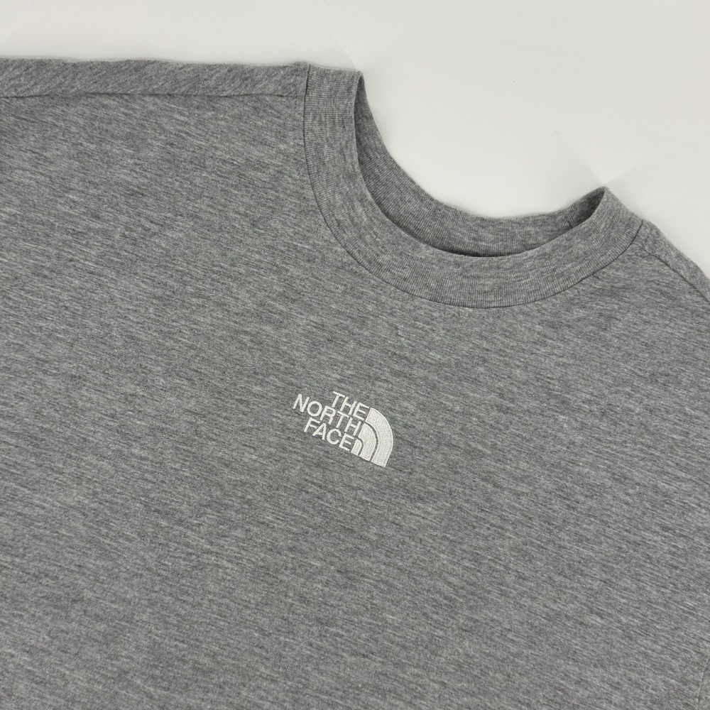 The North Face Womens Gray Center Logo T Shirt Size Small Athleisure Casual Tee
